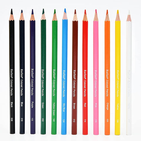 Rarlan Colored Pencils Bulk, Pre-sharpened Colored Pencils for Kids, 12 Assorted Colors